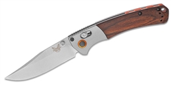 The standout Benchmade Mini Crooked River now in a smaller, everyday carry size. Featuring the same traditional profile, modern technology, and style that pushes the preconceived notions of what a hunting knife should be