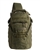 Front view of First Tactical Crosshatch Sling Pack with compression straps