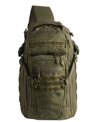 First Tacticalâ€™s Crosshatch Sling Pack is ergonomic and comfortable for balanced left or right cross-body carrying.
