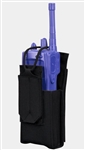 The Condor Patrol Radio Pouch is a simple-to-use pouch that is designed to carry radios for Law Enforcement. The Patrol Radio Pouch can accommodate most types of public safety handheld radios