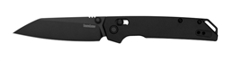 Kershaw Iridium knife â€“ full-size black and red folding EDC knife with DuraLock and D2 blade for Canadian everyday carry