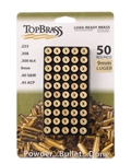 TOP BRASS 9MM LUGER UNPRIMED BRASS, 50 CT POUCH