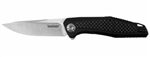 Kershaw Atmos folding knife â€“ lightweight manual flipper with carbon fiber handle for Canadian EDC users