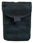 The Hi-Tech Notebook pouch is designed and made in Canada. This pouch is made to fit onto any standard molle bag, vest or battle belt - This notebook pouch is designed to carry one duty notebook in a notebook cover.