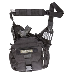 5.11 Tactical PUSH Pack 6L front view black tactical shoulder bag