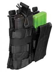 5.11 AR/G36 Single Bungee Cover Pouch provides quick and convenient access to a stored 5.56 magazine.