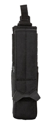 Keep your tactical light always ready with the 5.11 Tactical Flex Flashlight Pouch. Featuring a tough 500D nylon body and internal webbing reinforcement, the Flex Flashlight Pouch is built to withstand heavy use in the field.
