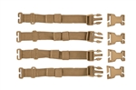 The RUSH Tier System is a versatile, 4-piece strap system designed by 5.11 Tactical® that attaches to web-equipped RUSH and MOAB™ series storage units,