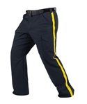 First Tactical V2 Tactical Pants with Yellow Stripe â€“ Canadian EMS and Police Uniform Pants with Stretch Fabric and Hi-Vis Trim