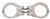 Peerless 801C hinged handcuffs â€“ nickel-finished high-control hand restraints for Canadian law enforcement and tactical use