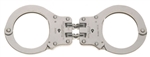 Peerless 801C hinged handcuffs – nickel-finished high-control hand restraints for Canadian law enforcement and tactical use