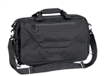Eberlestock Executive Briefâ„¢ 17.2L black business EDC bag with CCW pocket, fleece-lined top pouch, and luggage pass-through panel.