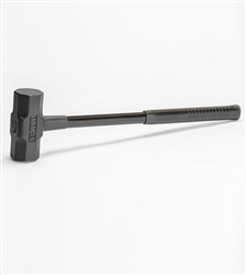 The Sledge Hammer head is cast with HRc-45 hardened steel that is QPQ treated for durability and strength and fitted with a light but extremely durable fiberglass handle.