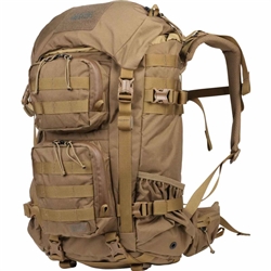 Mystery Ranch Blitz 35â„¢ tactical EDC backpack in coyote, featuring PALS webbing, removable hip belt, and top/side access compartments.