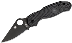 Spyderco Para 3 Lightweight folding knife with black DLC BD1N blade and black FRN handle – available in Canada
