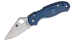 Spyderco Para 3 Lightweight folding knife with SPY27 blade and cobalt blue FRN handle â€“ available in Canada