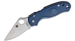 Spyderco Para 3 Lightweight folding knife with SPY27 blade and cobalt blue FRN handle – available in Canada
