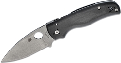 Spyderco Shaman folding knife with satin S30V blade and contoured G-10 handle – available in Canada