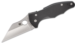 Spyderco Yojimbo 2 folding knife with CPM S30V Wharncliffe blade and black G-10 handle – available in Canada