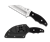 Spyderco Ronin 2 fixed blade knife with Wharncliffe CTS BD1 blade and black G-10 handle â€“ available in Canada