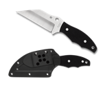 Spyderco Ronin 2 fixed blade knife with Wharncliffe CTS BD1 blade and black G-10 handle â€“ available in Canada
