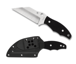 Spyderco Ronin 2 fixed blade knife with Wharncliffe CTS BD1 blade and black G-10 handle – available in Canada