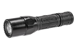 SureFire G2X Law Enforcement Edition dual-output 600 lumen LED flashlight with polymer aluminum body, click tailcap, 123A batteries, and IPX7 water resistance