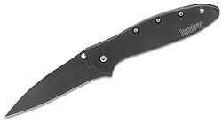 Kershaw Leek BlackWash folding knife â€“ slim Ken Onion EDC knife with SpeedSafe opening for Canadian everyday carry