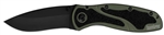 Kershaw Blur Olive/Black â€“ tactical folding knife with DLC-coated blade and OD green handle for Canadian field and EDC use