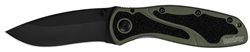 Kershaw Blur Olive/Black â€“ tactical folding knife with DLC-coated blade and OD green handle for Canadian field and EDC use