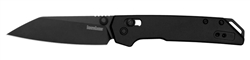 Kershaw Mini Iridium knife â€“ compact black and red folding EDC knife with DuraLock and D2 blade for Canadian users