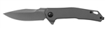 Kershaw Helitack folding knife â€“ stonewashed D2 steel tactical folder for Canadian rescue and heavy-use EDC