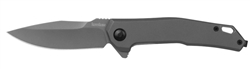 Kershaw Helitack folding knife â€“ stonewashed D2 steel tactical folder for Canadian rescue and heavy-use EDC