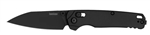 Kershaw Bel Air black EDC knife â€“ lightweight D2 blade with flipper and anodized aluminum handle for Canadian carry