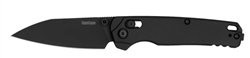 Kershaw Bel Air black EDC knife â€“ lightweight D2 blade with flipper and anodized aluminum handle for Canadian carry