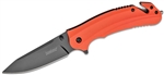 Kershaw Knockout folding knife â€“ lightweight aluminum handle with tactical black blade
