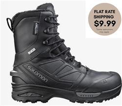 Salomon Toundra Forces CSWP winter tactical boot â€“ black side view