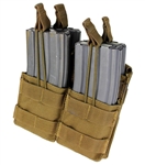 The Condor Stacker Mag Pouch is a simple yet effective system to carry your AR/M4 mags. It utilizes the open-top design with bungee cords to hold the mags in place securely until needed.