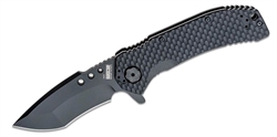 The MILF-01 from Hardcore Hardware Australia is a mid-sized Recurve utility folding knife, offering the optimum balance between weight, strength, and cutting power.