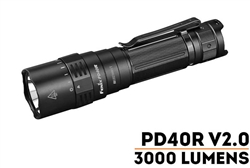 Fenix PD40R V3.0 – 3000 Lumen Rechargeable Tactical Flashlight with Rotary Switch for Canadian Emergency and Law Enforcement Use