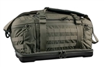 Eberlestock Bang Bangâ„¢ 33.8L tactical range bag in black with polycarbonate base, customizable padded dividers, and basement handgun compartment.