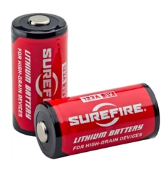 SureFire 123A single lithium battery for compatible SureFire flashlights, emergency kits, outdoor gear, EDC lights, and professional-use equipment