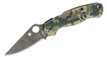 The Spyderco Paramilitary 2 tactical folding knife has several changes over the classic version. The G-10 handle is narrowed at the end improving the ergonomics.