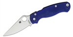 Spyderco Para Military 2 knife with CPM S110V satin blade and blurple G-10 handle – available in Canada