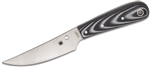 Spyderco Bow River fixed blade knife with G-10 handle and leather sheath â€“ available in Canada