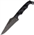 Stroup TU2 Fixed Blade Black. 8.75" (22.23cm) overall. 4.5" (11.43cm) 1095HC steel blade. Black sculpted G10 handle.