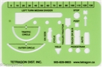 Tetragon Traffic Template 4" x 2.5"