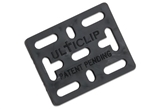 Ultiplate is a multi-purpose mounting plate and is especially designed to work with all versions of Ulticlip.   The 9 mounting slots are spaced so that it can be attached to standard and non-standard 1.5â€³ holes spacing