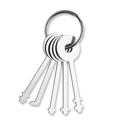 Warded picks are for, of course, warded locks. This is a common type of padlock, and is compromised most easily with the proper tools – warded picks.