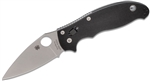 Spyderco Manix 2 folding knife with CPM S30V blade and black G-10 handle â€“ available in Canada